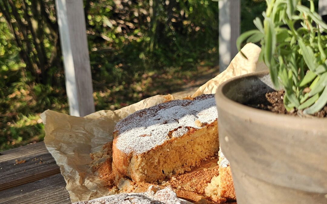 Ciasto owsiane z jabłkami i bananami