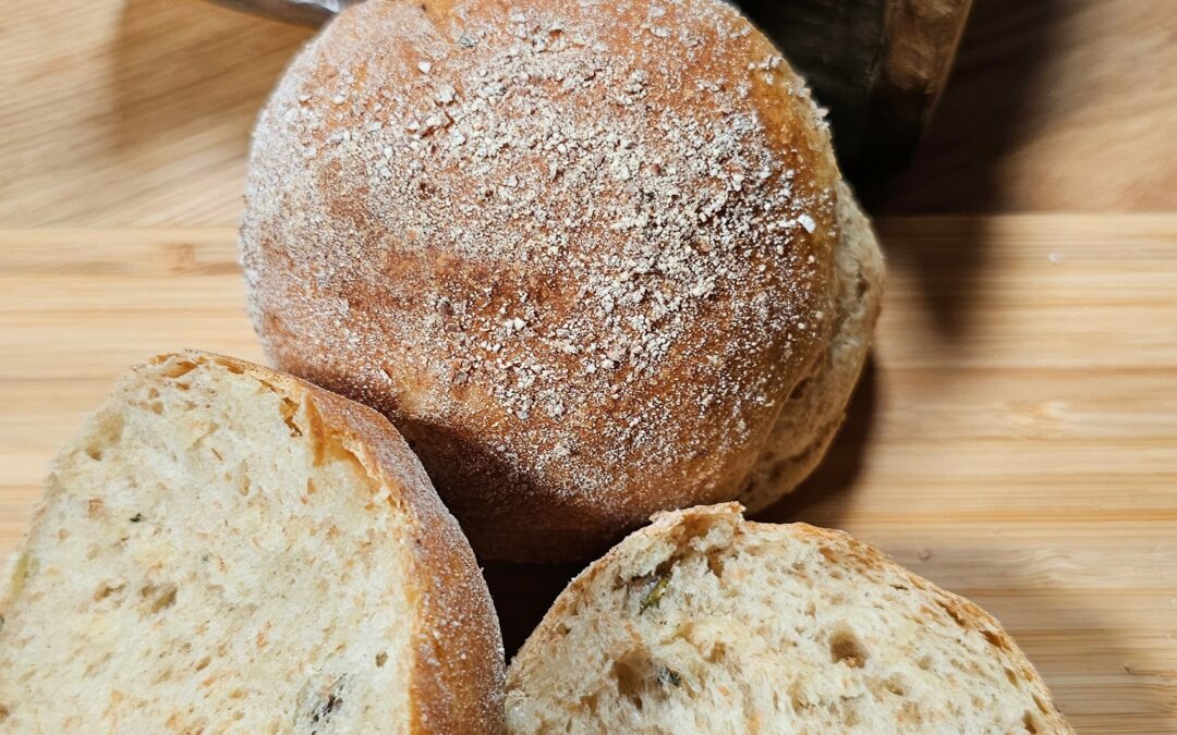 Bułki orkiszowe z pestkami dyni